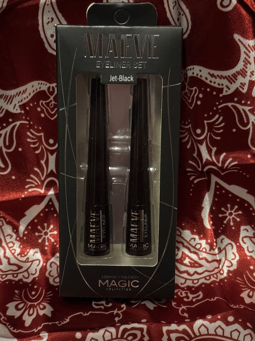 Maeve Eyeliner Set Jet Black duo by Magic Collection